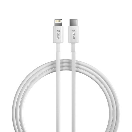 Lightning / USB-C kábel Smart, PD 27W, 2m, biela, Devia