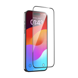 Tvrdené sklo FullCover s aplikátorom pre iPhone 15, Devia