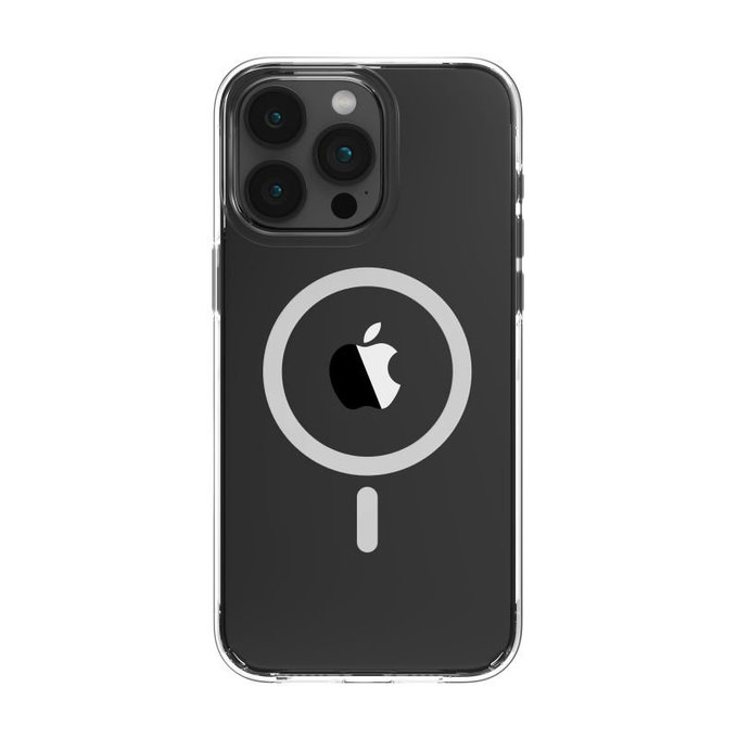 Puzdro Elemental s MagSafe pre iPhone 15 Pro Max, transparentná, Devia