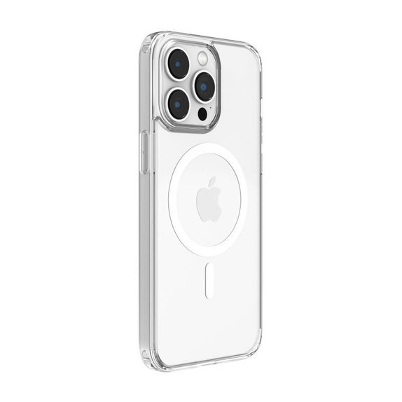 Puzdro Clear s MagSafe pre iPhone 15 Plus, transparentná, Devia