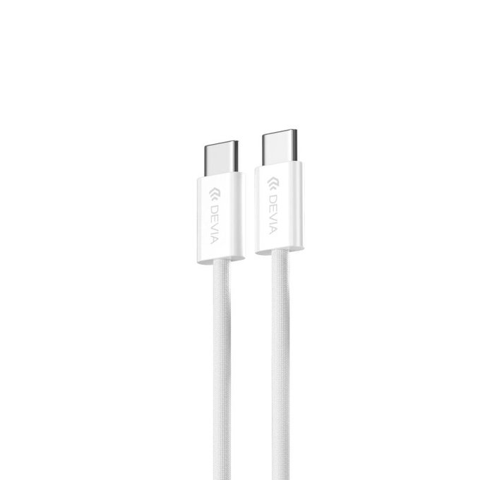 USB-C / USB-C kábel Smart, PD 60W, 1m, biela, Devia