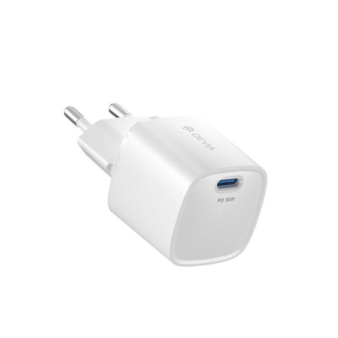 Nabíjací adaptér Mini USB-C, PD 30W, biela, Devia
