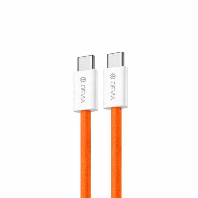USB-C / USB-C kábel Smart, PD 60W, 1m, oranžová, Devia
