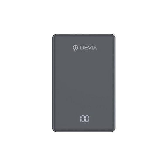 MagSafe PowerBank Extreme Speed Mini s displejom, PD 20W, 10000mAh, Space Grey, Devia