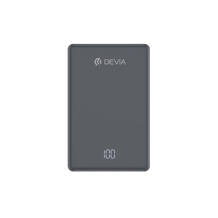 MagSafe PowerBank Extreme Speed Mini s displejom, PD 20W, 10000mAh, Space Grey, Devia