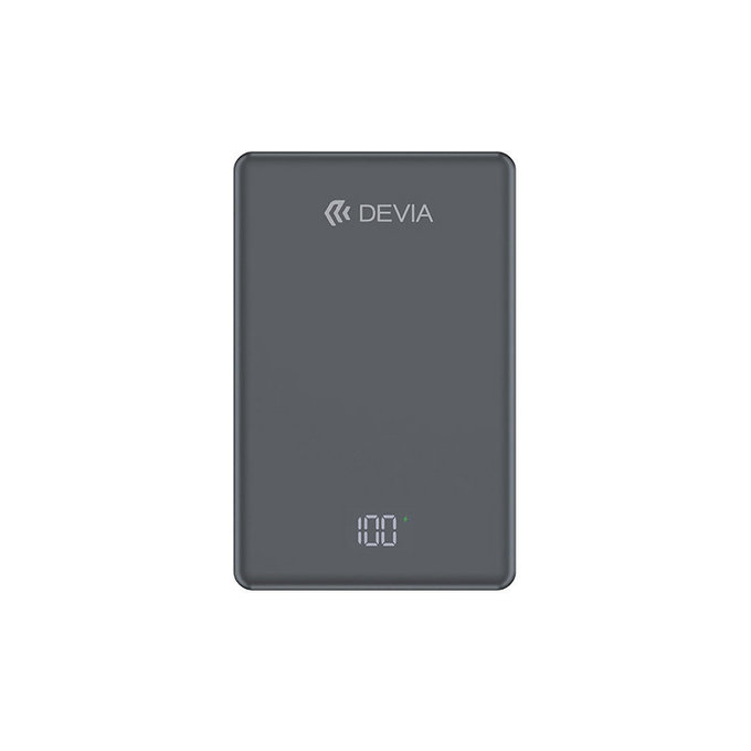 MagSafe PowerBank Extreme Speed Mini s displejom, PD 20W, 10000mAh, Space Grey, Devia