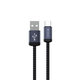 USB / USB-C kábel Gracious, 2.1A, 2m, čierna, Devia