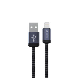 Lightning / USB kábel Gracious, 2,4A, 1m, čierna, Devia