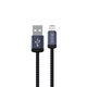 Lightning / USB kábel Gracious, 2,4A, 1m, čierna, Devia