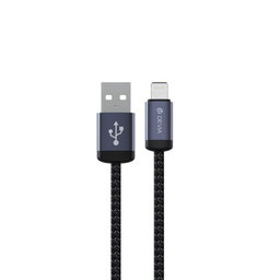 Lightning / USB kábel Gracious, 2,4A, 2m, čierna, Devia