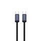 USB-C / USB-C kábel Gracious, PD 60W, 2m, čierna, Devia