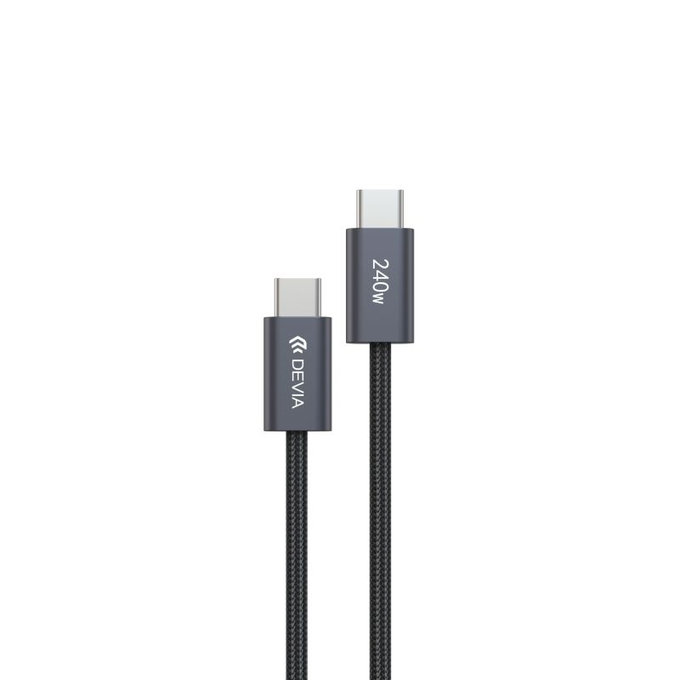 USB-C / USB-C kábel Extreme Speed, PD 240W, 2m, čierna, Devia