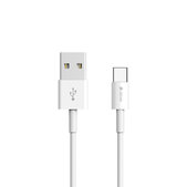 USB / USB-C kábel Smart, 2.1A, 1m, biela, Devia