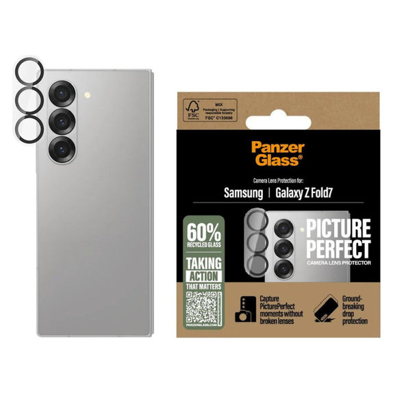 Ochranný kryt objektívu PicturePerfect pre Samsung Z Fold7, Čierna, PanzerGlass
