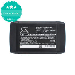 Batéria pre Gardena 380 Li, 8838, 3000mAh, Li-Ion, 25V, 04025-20, HQ