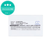Batéria pre Cipherlab 8300-L, Metrologic MK5502, 750mAh, Li-Ion, 3.7V, BA-80S700, HQ