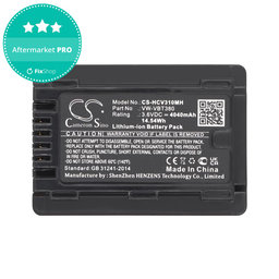 Batéria pre Panasonic HC-550EB, 4040mAh, Li-Ion, 3.6V, VW-VBT380, HQ