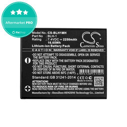 Batéria pre Olympus E-M1, 2250mAh, Li-Ion, 7.4V, BLH-1, HQ