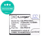 Batéria pre Panasonic KX-PRX110, 120, 150, 1750mAh, Li-Ion, 3.7V, KX-PRA10, HQ