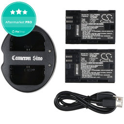 Batéria 2ks s nabíjačkou pre Canon EOS 5D Mark II, EOS 7D, 2000mAh, Li-Ion, 7.4V, LP-E6, HQ