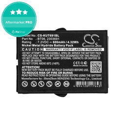 Batéria pre Ikusi TM60, 61, 62, 600mAh, Ni-MH, 7.2V, BT06, HQ