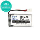 Batéria pre Hubsan X4 H107, 650mAh, Li-Pol, 3.7V, H107C-A24, HQ