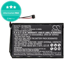 Batéria pre Garmin Nüvi 2757, 1500mAh, Li-Ion, 3.7V, 361-00066-00, HQ