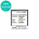 Batéria pre Alcatel One Touch 997, X Pop, TCL S710, S800, 1950mAh, Li-Ion, 3.7V, TLiB5AF, HQ