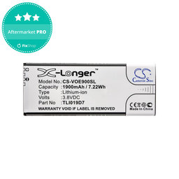 Batéria pre Alcatel 1 Dual Sim, TCL 5033, Vodafone VFD, Telstra, 1900mAh, Li-Ion, 3.8V, TLI019D7, HQ