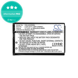 Batéria pre LG T500, 800mAh, Li-Ion, 3.7V, LGIP-531A, HQ