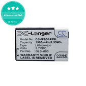 Batéria pre Gigabyte GSmart G1345, 1500mAh, Li-Ion, 3.7V, GLS-H03, HQ