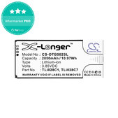 Batéria pre Alcatel 1b 2020, Alcatel Ot-5002a, 2850mAh, Li-Ion, 3.85V, TLI028C1, HQ