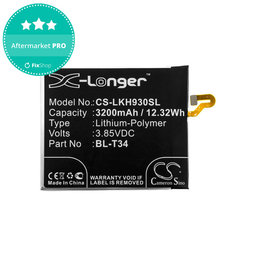 Batéria pre LG H930, V30, V35, 3200mAh, Li-Pol, 3.85V, BL-T34, HQ