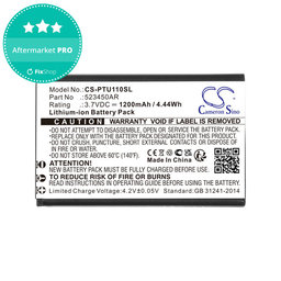 Batéria pre Panasonic Kx-Tf200, Kx-Tu110, 1200mAh, Li-Ion, 3.7V, 523450AR, HQ