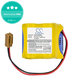Batéria pre Fanuc 18-T Series Programmable Logic, 2400mAh, Li-MnO2, 6V, BR-2/3AGCT4A, HQ