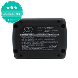 Batéria pre Milwaukee M12 B4 Redlithium, 4000mAh, Li-Ion, 12V, 48-11-2440, HQ
