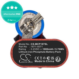 Batéria pre Ermila Bellina, Moser Chrom Style Pro 1871, 1800mAh, LiFePO4, 3.2V, 1871-0071, HQ