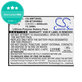 Batéria pre Samsung Galaxy Tab Active 2 8.0, 4050mAh, Li-Pol, 3.8V, EB-BT365BBU, HQ