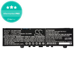 Batéria pre Dell Inspiron 13, 7373, Vostro 13, 3100mAh, Li-Ion, 11.4V, F62G0, HQ