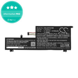 Batéria pre Lenovo Yoga 720-15, 6150mAh, Li-Pol, 11.56V, L16L6PC1, HQ