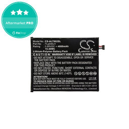 Batéria pre Alcatel 8082, Alcatel 9024w, 4000mAh, Li-Pol, 3.85V, TLp040J1, HQ