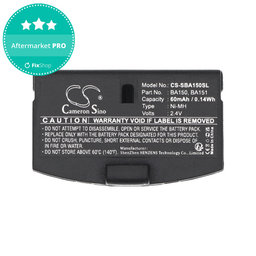 Batéria pre Sennheiser, 60mAh, Ni-MH, 2.4V, BA150, HQ