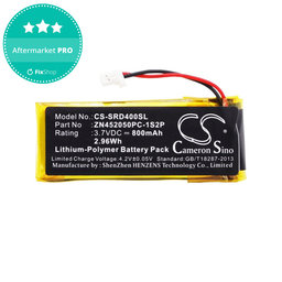 Batéria pre Cardo Scala Rider G4, 800mAh, Li-Pol, 3.7V, ZN452050PC-1S2P, HQ