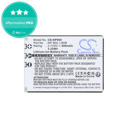 Batéria pre Agfa, Aosta, Avant, Benq, Minolta, Olympus, Polaroid, 600mAh, Li-Ion, 3.7V, Li-80B, HQ