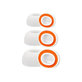Náhradné silikonové štuple pre AirPods 1 Pro a 2 Pro, Pamäťová pena, Set (L, M, S), biele