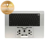 Horný rám klávesnice pre MacBook Pro 16" A2780 (Early 2023), s klávesnicou US a batériou, Silver, 661-32190, Genuine Apple