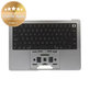 Horný rám klávesnice pre MacBook Pro 14", A2442 (Late 2021), A2779 (Early 2023), s klávesnicou US a batériou, Space Gray, 661-32210, Genuine Apple