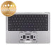 Horný rám klávesnice pre MacBook Pro 14", A2918 (Late 2023), s klávesnicou US a batériou, Space Gray, 661-35708, Genuine Apple