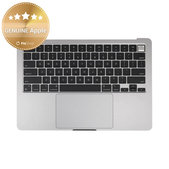 Horný rám klávesnice pre MacBook Air 13", A3113 (2024), s klávesnicou US a batériou, Space Gray, 661-40227, Genuine Apple