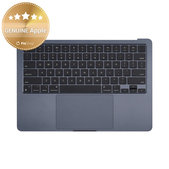 Horný rám klávesnice pre MacBook Air 13", A3113 (2024), s klávesnicou US a batériou, Midnight, 661-40230, Genuine Apple